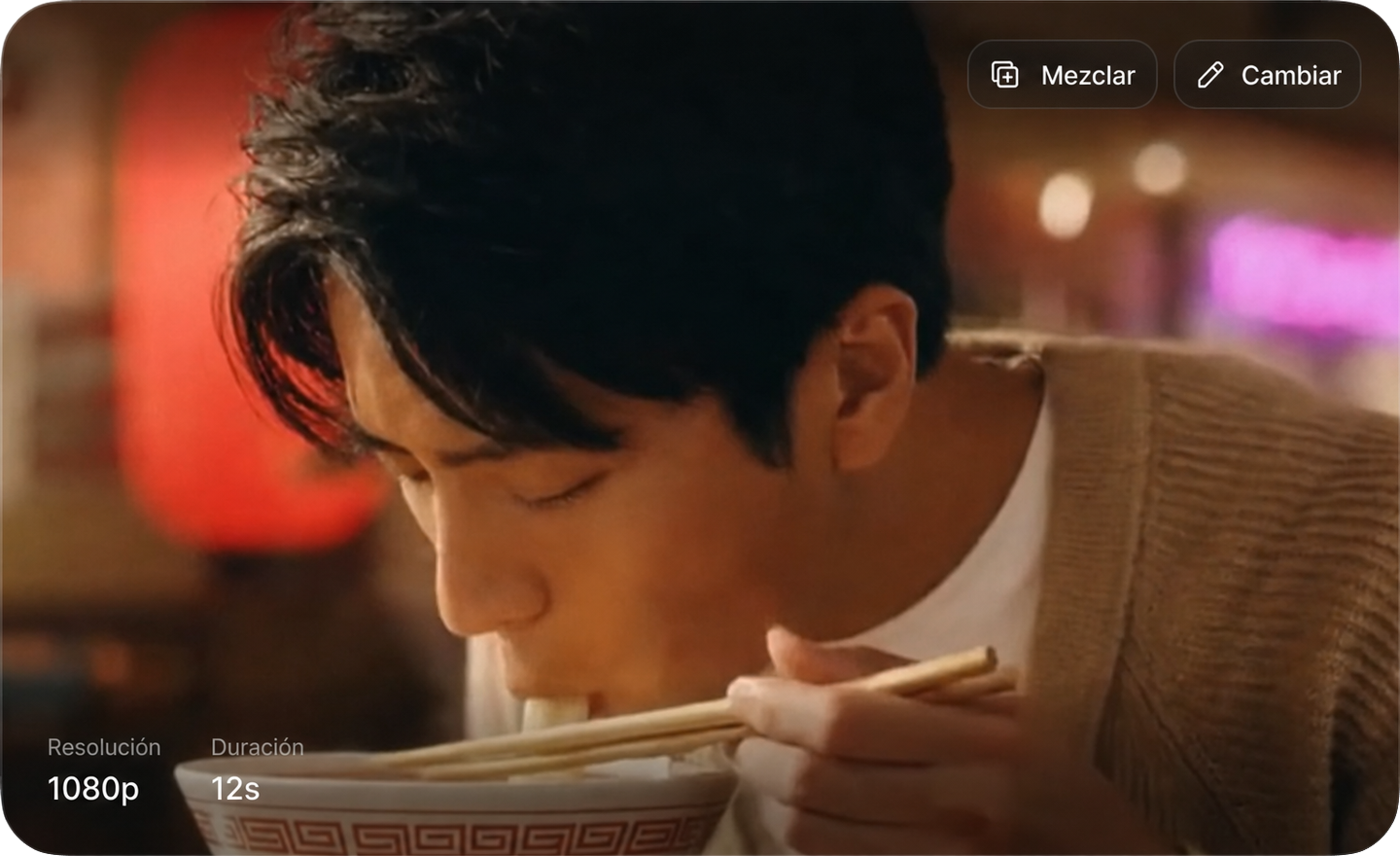 Escena de video cinematográfica de alta resolución en 1080p generada con IA y creada con Sora 2, que muestra un primer plano de una mujer con vestimenta tradicional con movimiento y detalle realistas.